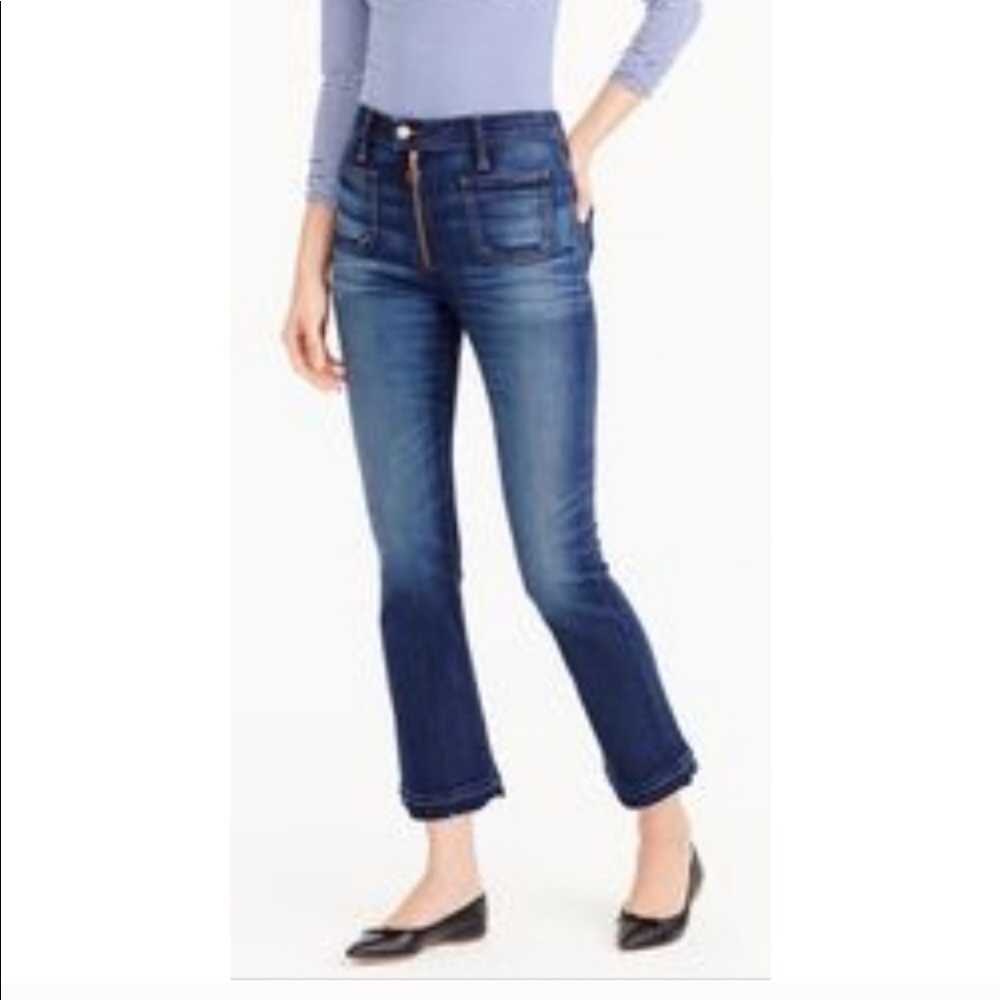 POINT SUR for J CREW High Rise Demi Crop Jean 27